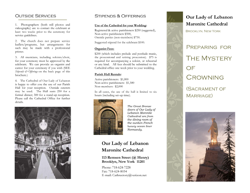 Crowning brochure